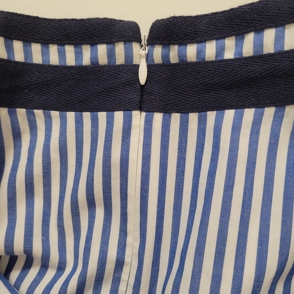 ❤️Eliza J blue white striped sleeveless shift mini dress - Picture 6 of 10